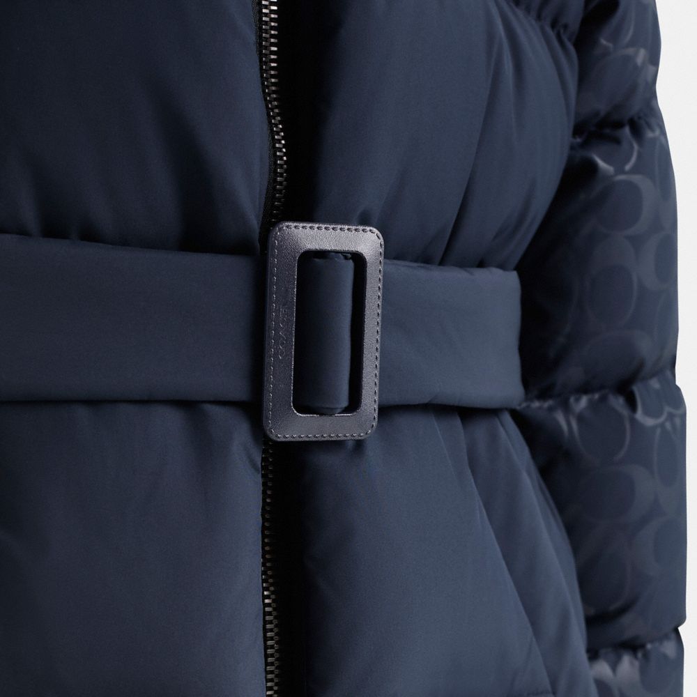 COACH®,Restored Belted Puffer,,Scale View