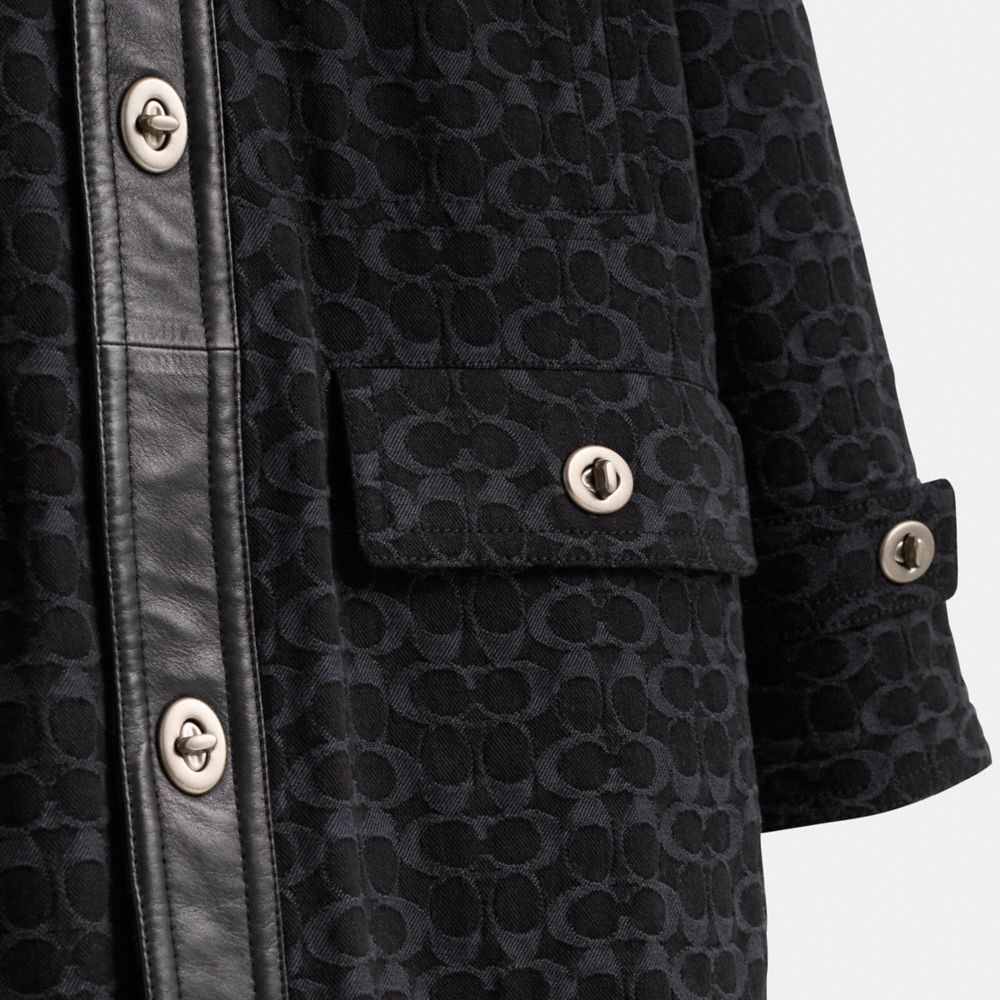 COACH®,Restored Denim Mac Coat,,Scale View