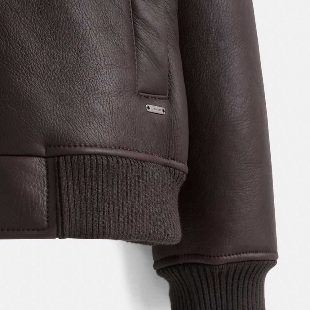 COACH®,Restored Shearling Bomber,,Scale View