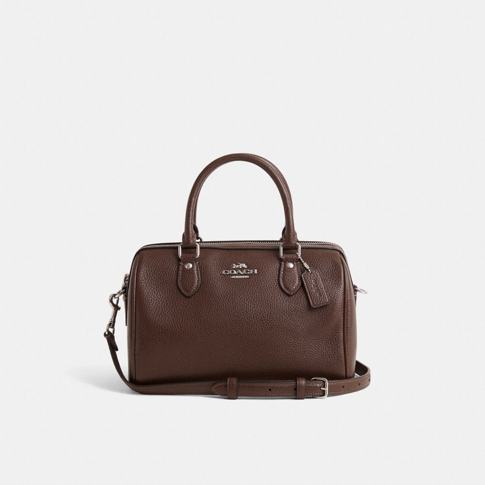 COACH®,Restored Rowan Satchel Bag,,Front View