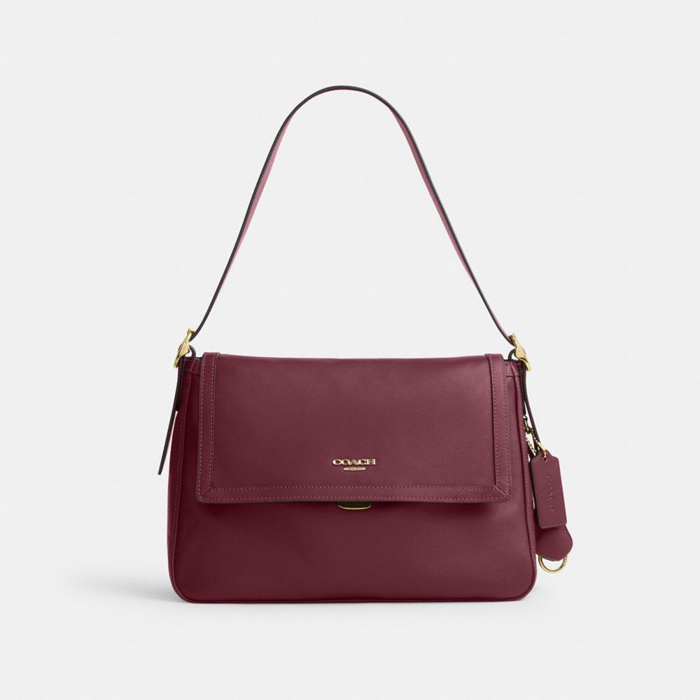 COACH®,Etta Flap Bag,,Front View