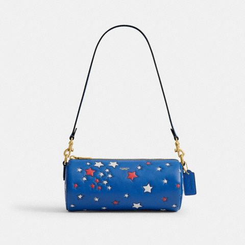 Женские сумки Coach Barrel Bag With Americana Star Print