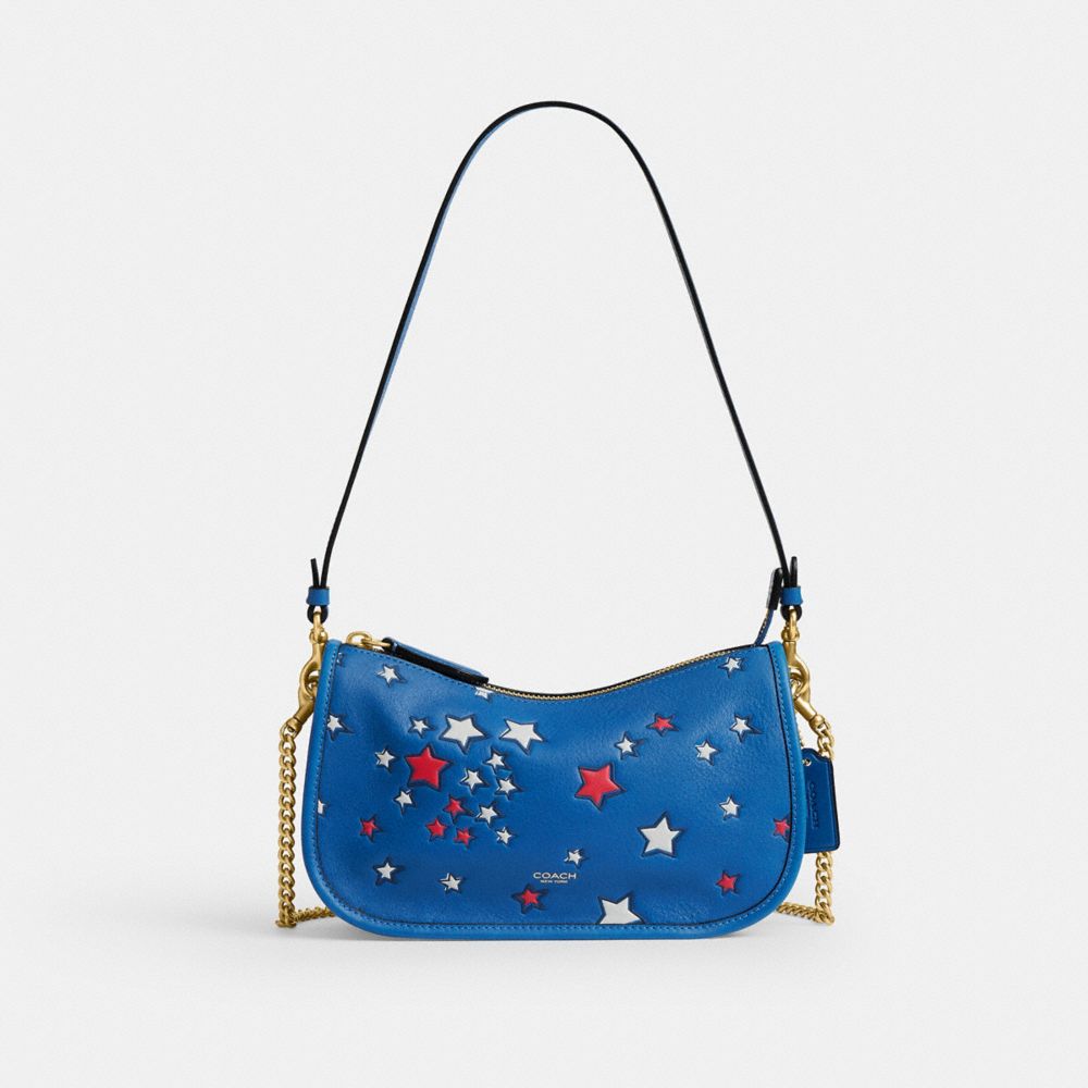 COACH®,Waverly Bag With Americana Print,,Front View