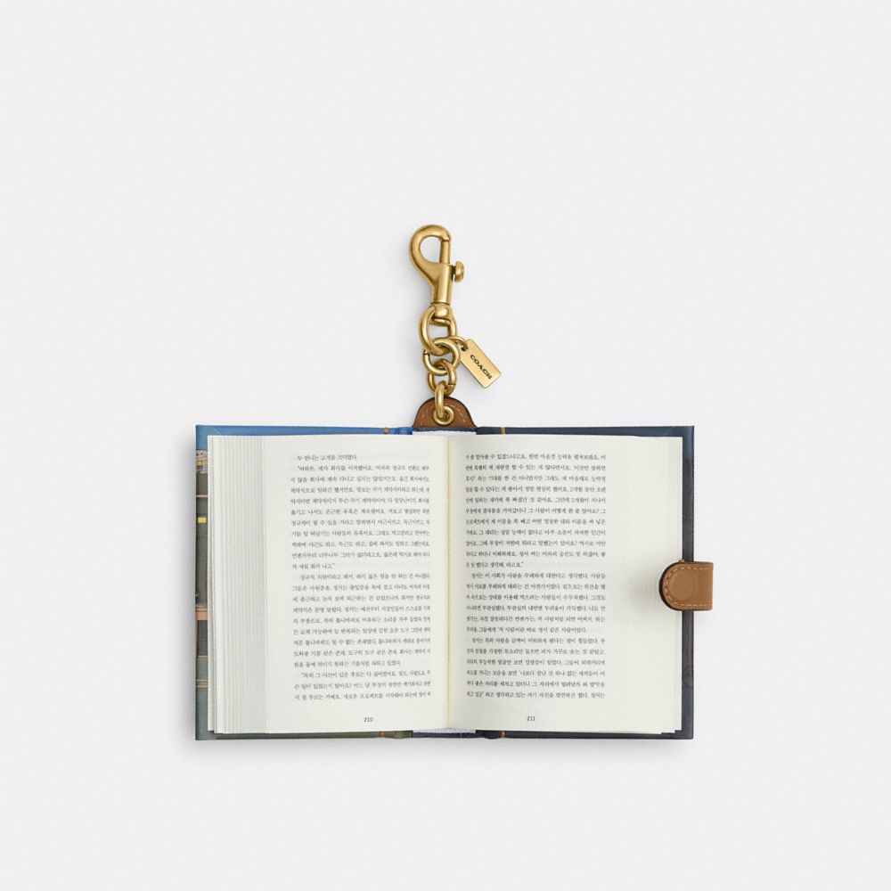 COACH®,Welcome To The Hyunam-Dong Bookshop By Hwang Bo-Reum Book Bag Charm,,Inside View,Top View