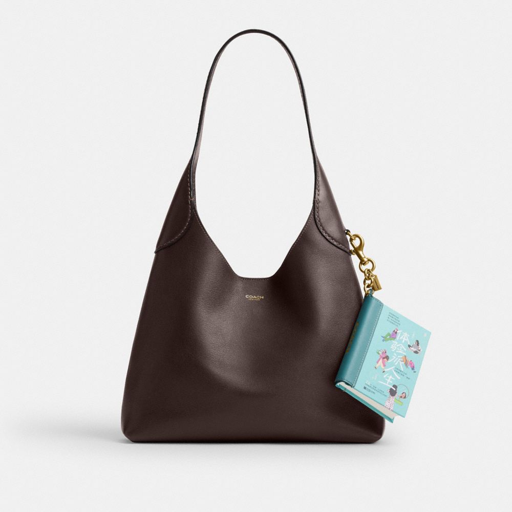 COACH®,The Try Everything Life By Yan Xiaoyu Book Bag Charm,,Angle View