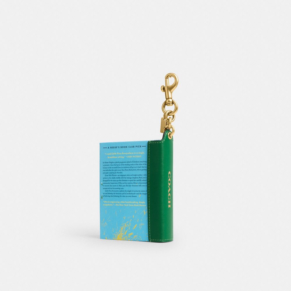 COACH®,Little Fires Everywhere By Celeste Ng Book Bag Charm,,Back View
