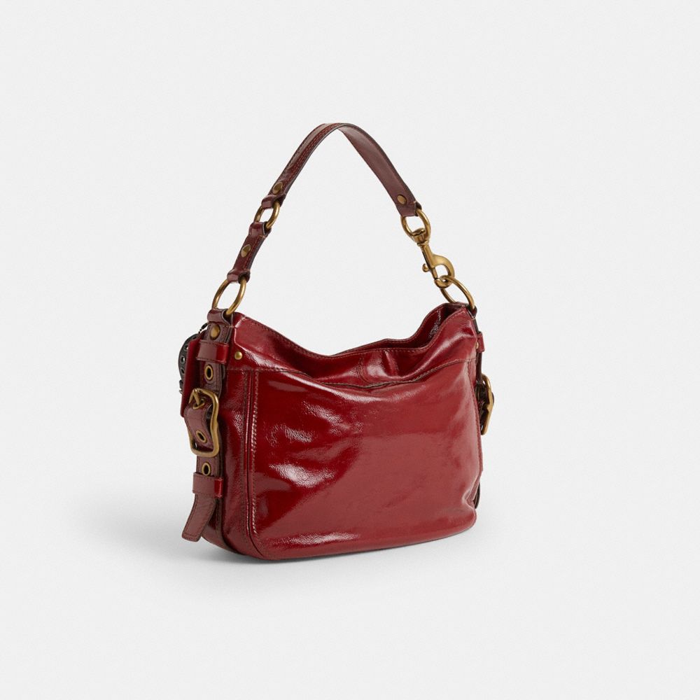 COACH®,Upcrafted Zoe Shoulder Bag,,Angle View