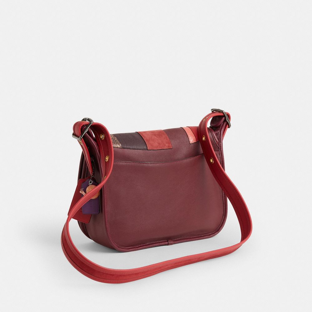 COACH®,Upcrafted Saddle Bag,,Angle View
