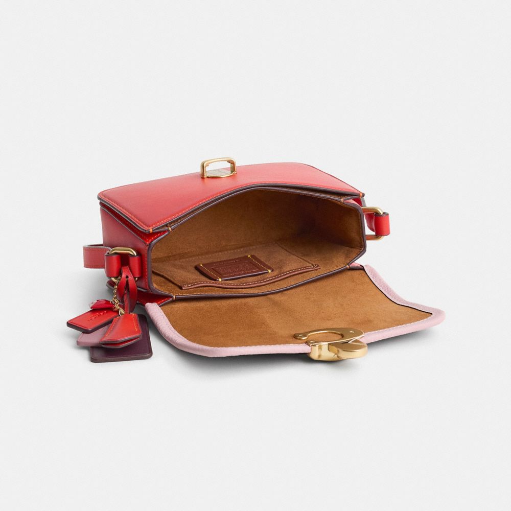 COACH®,Upcrafted Studio Shoulder Bag 19,,Inside View,Top View