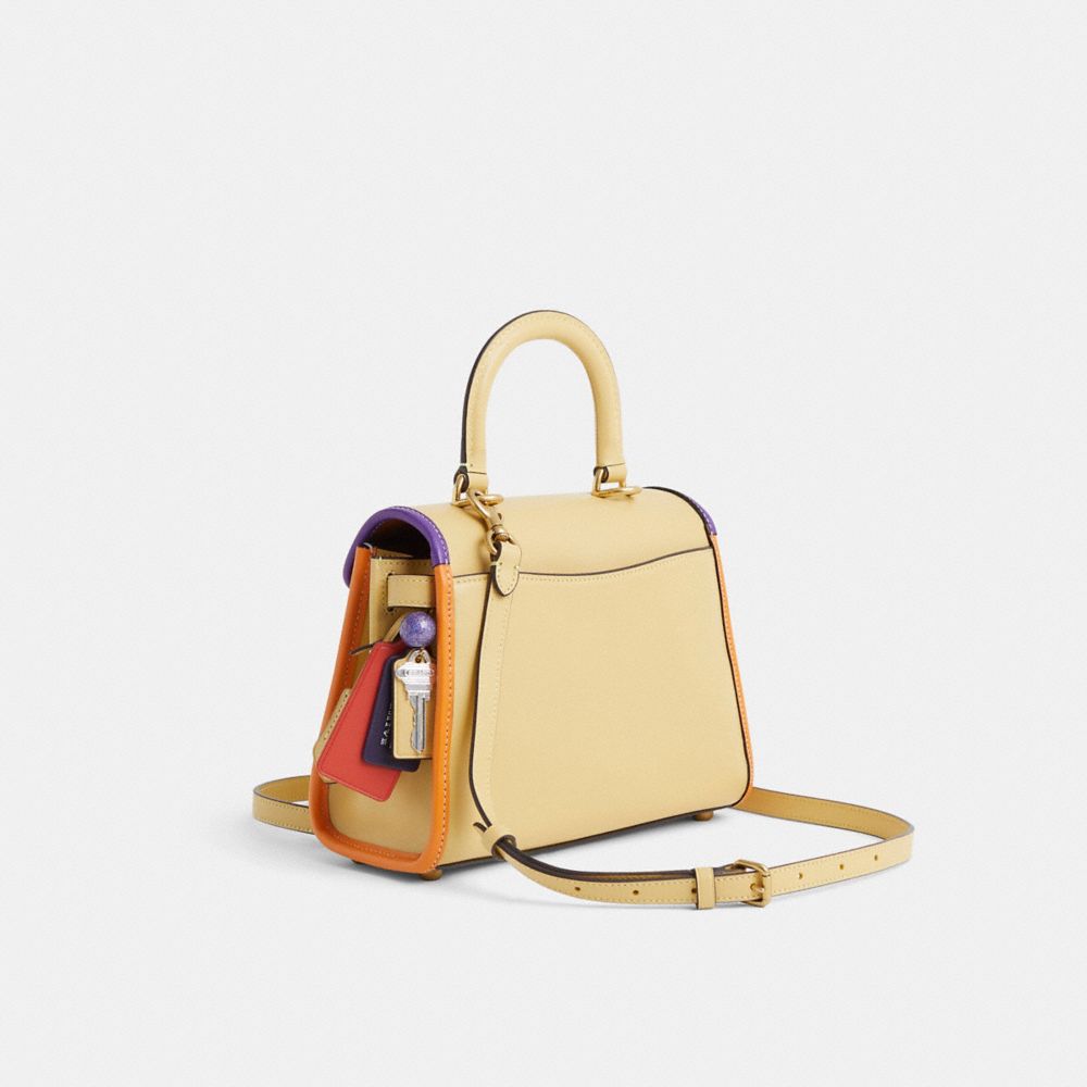 COACH®,Upcrafted Sammy Top Handle Bag,,Angle View