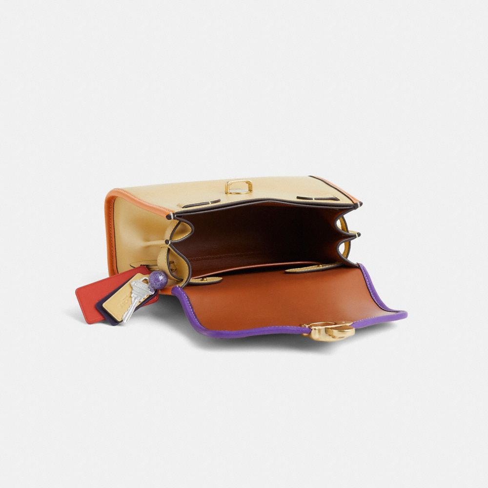 COACH®,Upcrafted Sammy Top Handle Bag,,Inside View,Top View