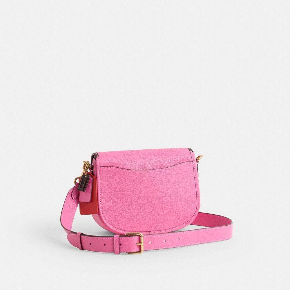 COACH®,Upcrafted Willow Saddle Bag,,Angle View