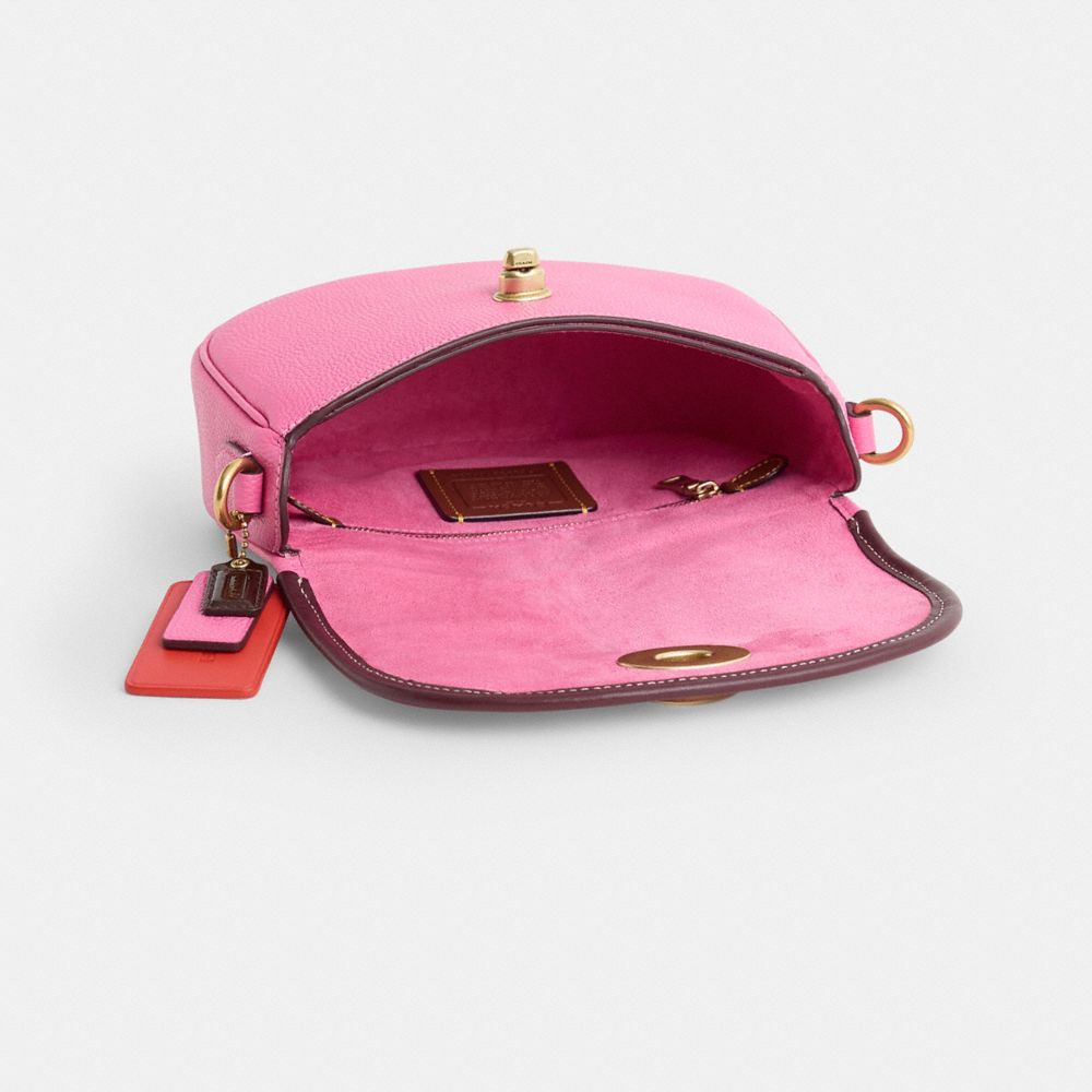 COACH®,Upcrafted Willow Saddle Bag,,Inside View,Top View