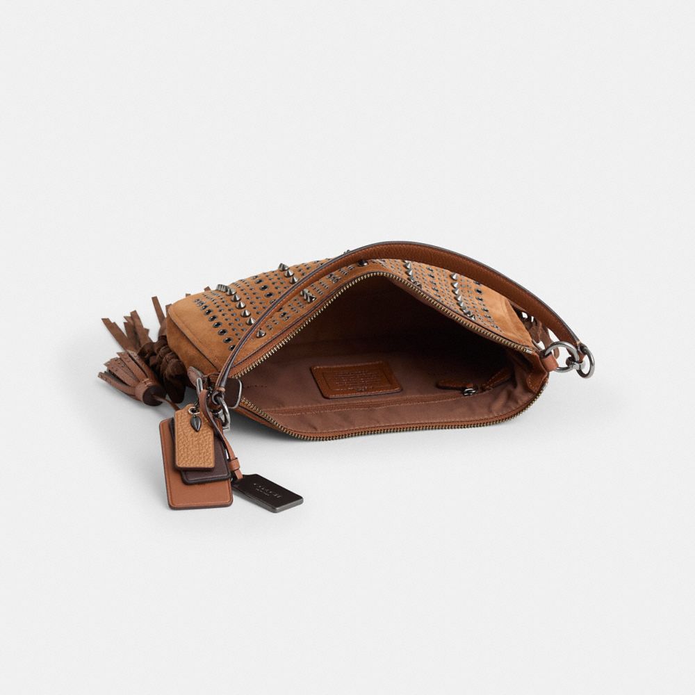 COACH®,Upcrafted Chelsea Crossbody,Brown,Inside View,Top View