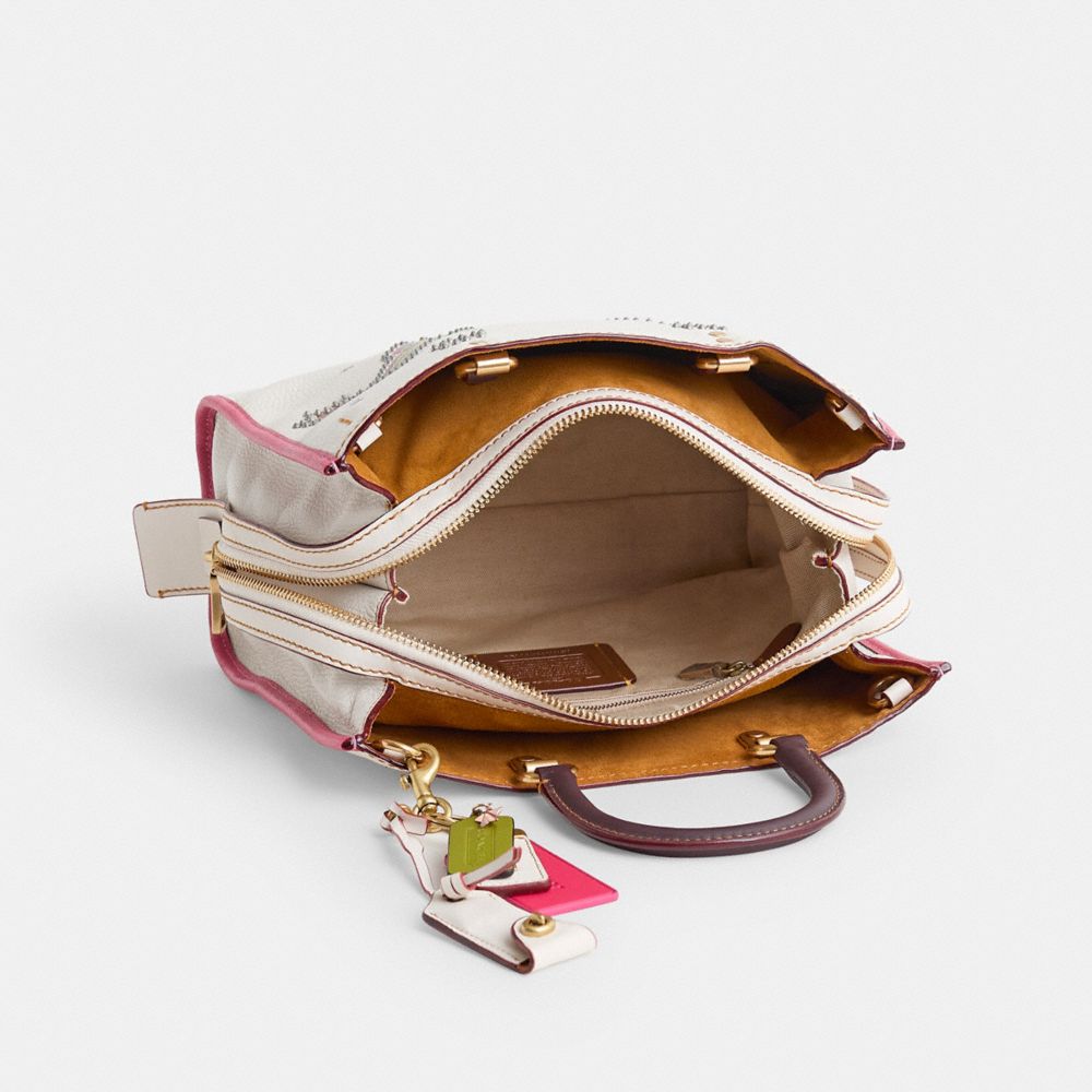 COACH®,Upcrafted Rogue Bag 25,,Inside View,Top View