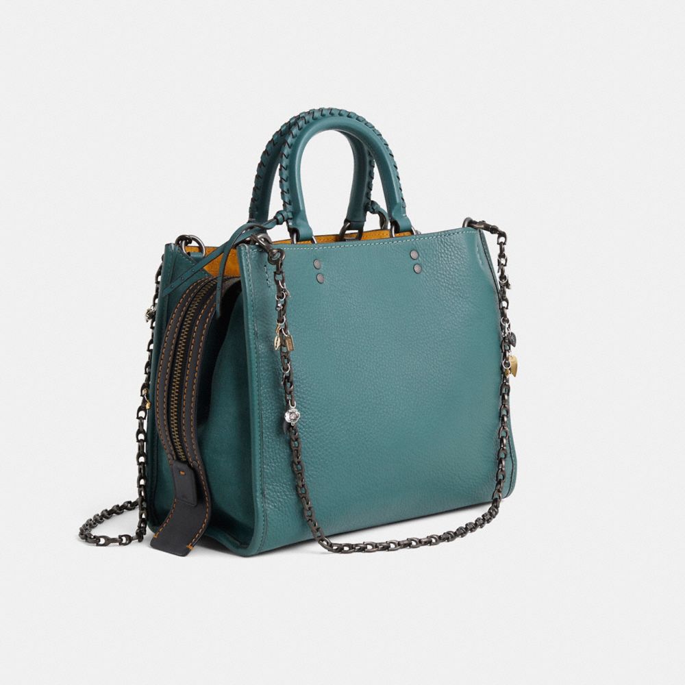 COACH®,Upcrafted Rogue Bag With Whipstitch Handle,,Angle View