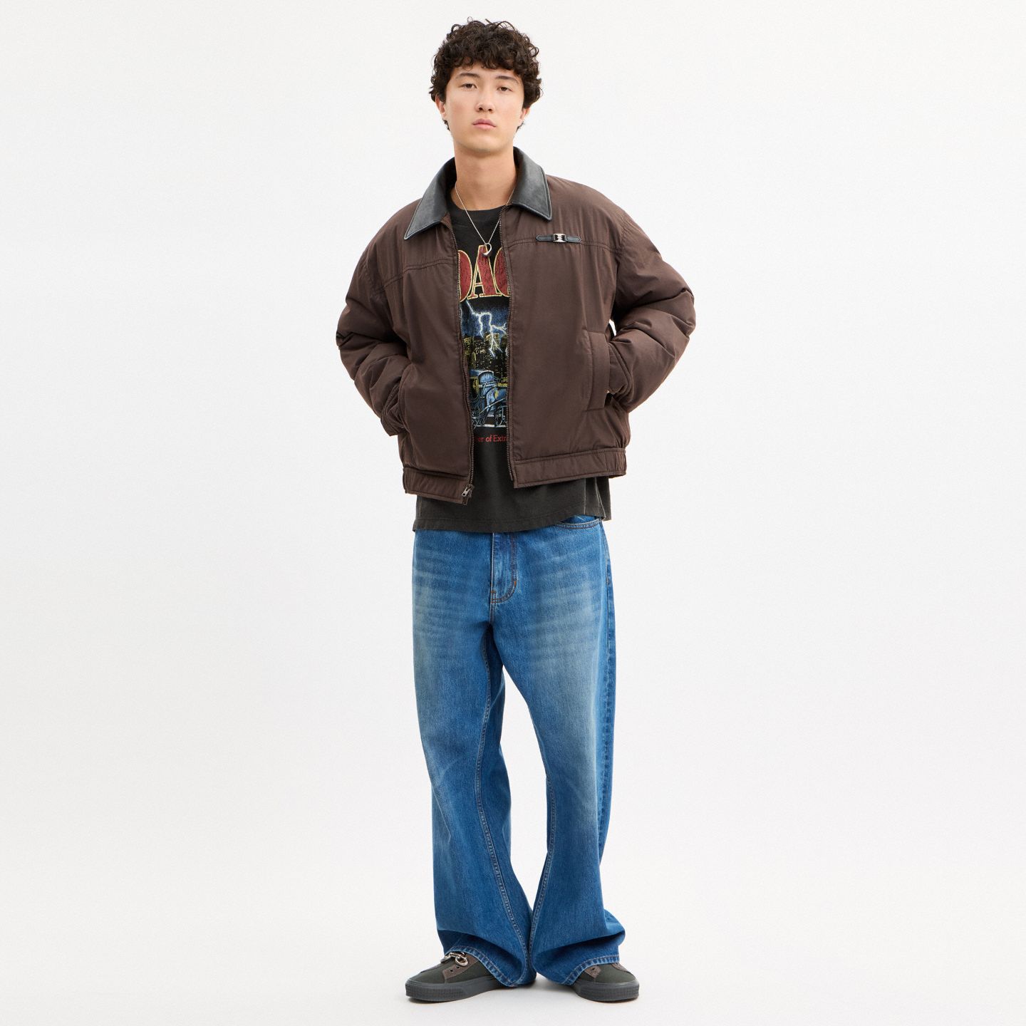 Мужская куртка Coach Heritage C Puffer, цвет: Коричневый — фото 3