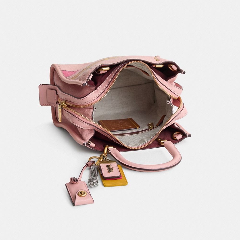 COACH®,Upcrafted Rogue Bag 25,,Inside View,Top View