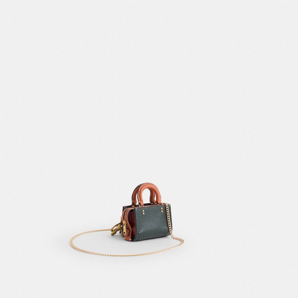 COACH®,Upcrafted Rogue Charm Mini Bag,,Angle View