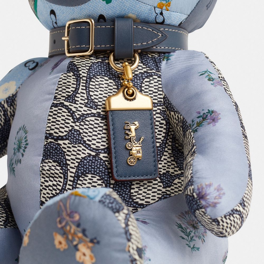 COACH®,Remade Collectible Silk Bear,,Closer View