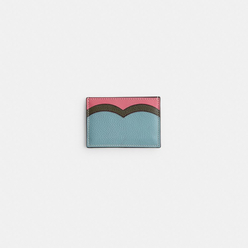 COACH®,Remade Heart Card Case,Multi Color,Front View