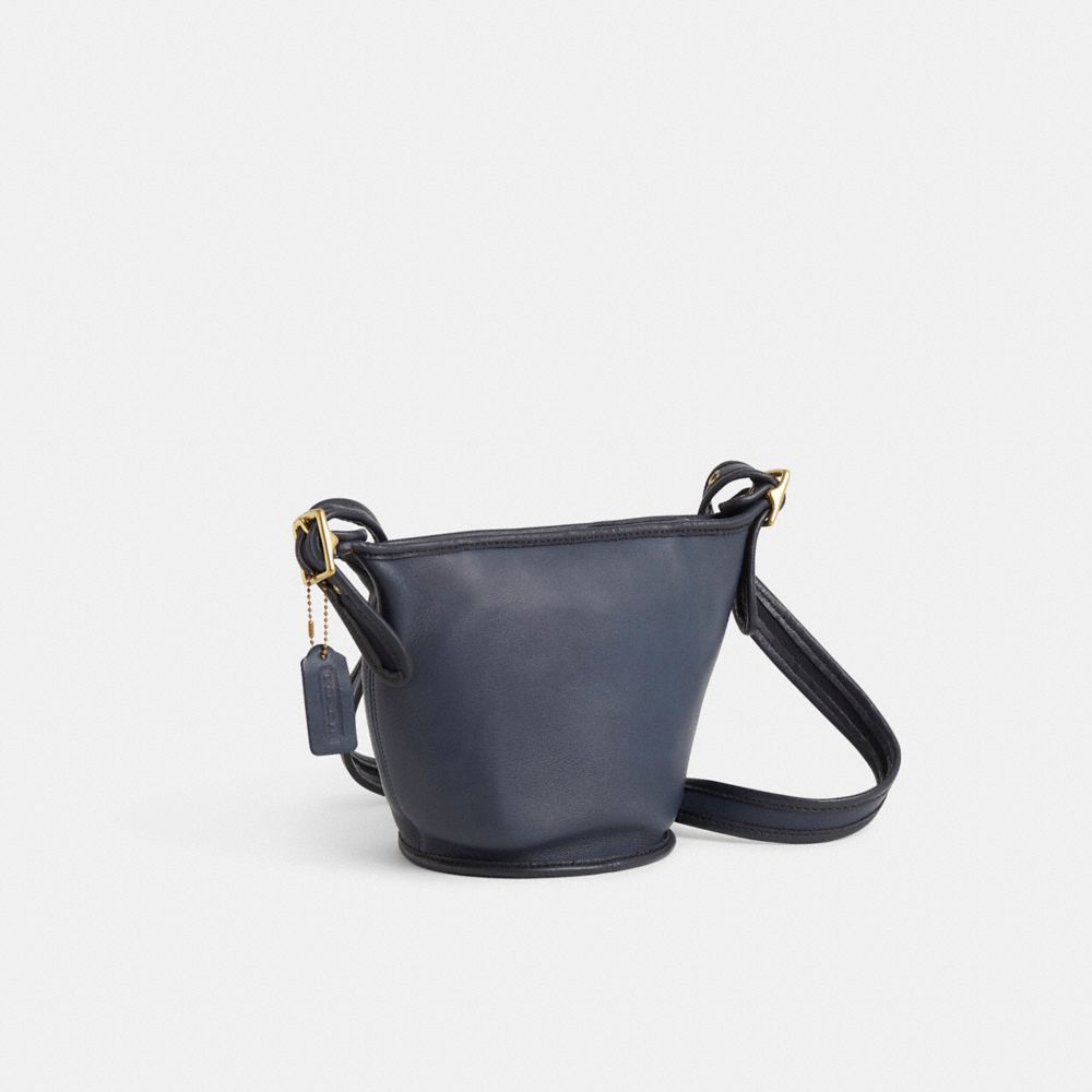 COACH®,Vintage Maggie Duffle,Black,Angle View