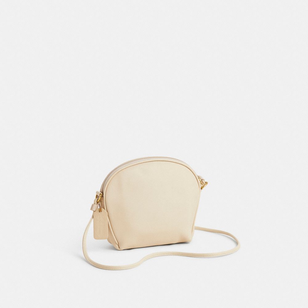 COACH®,Vintage Minetta Zip Bag,Beige,Angle View