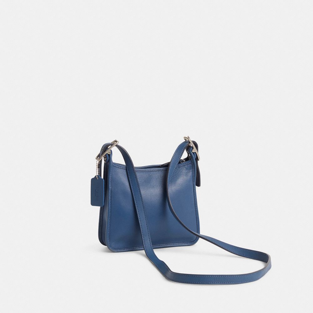 COACH®,Vintage Mini Janice Crossbody Bag,Blue,Angle View