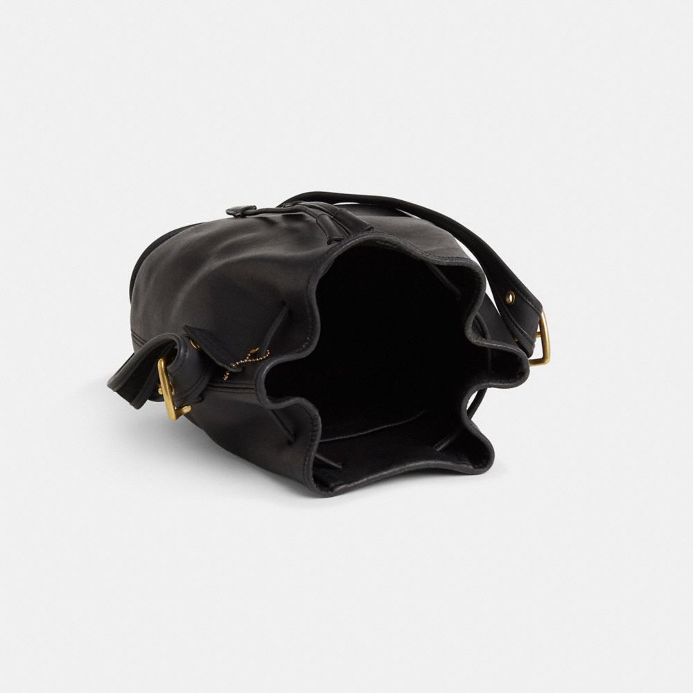 COACH®,Vintage Lula Smith's Legacy Bag,Black,Inside View,Top View