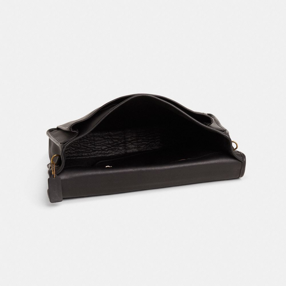 COACH®,Vintage Morgan Brief,Black,Inside View,Top View