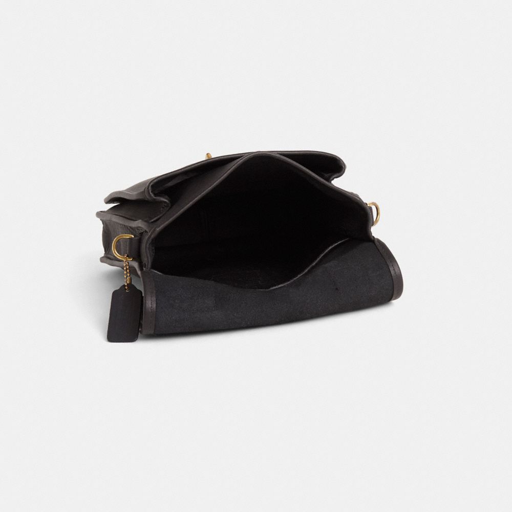 COACH®,Vintage Classic Station Bag,Black,Inside View,Top View