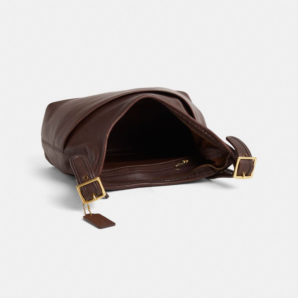 COACH®,Vintage Legacy Hobo Bag,Brown,Inside View,Top View