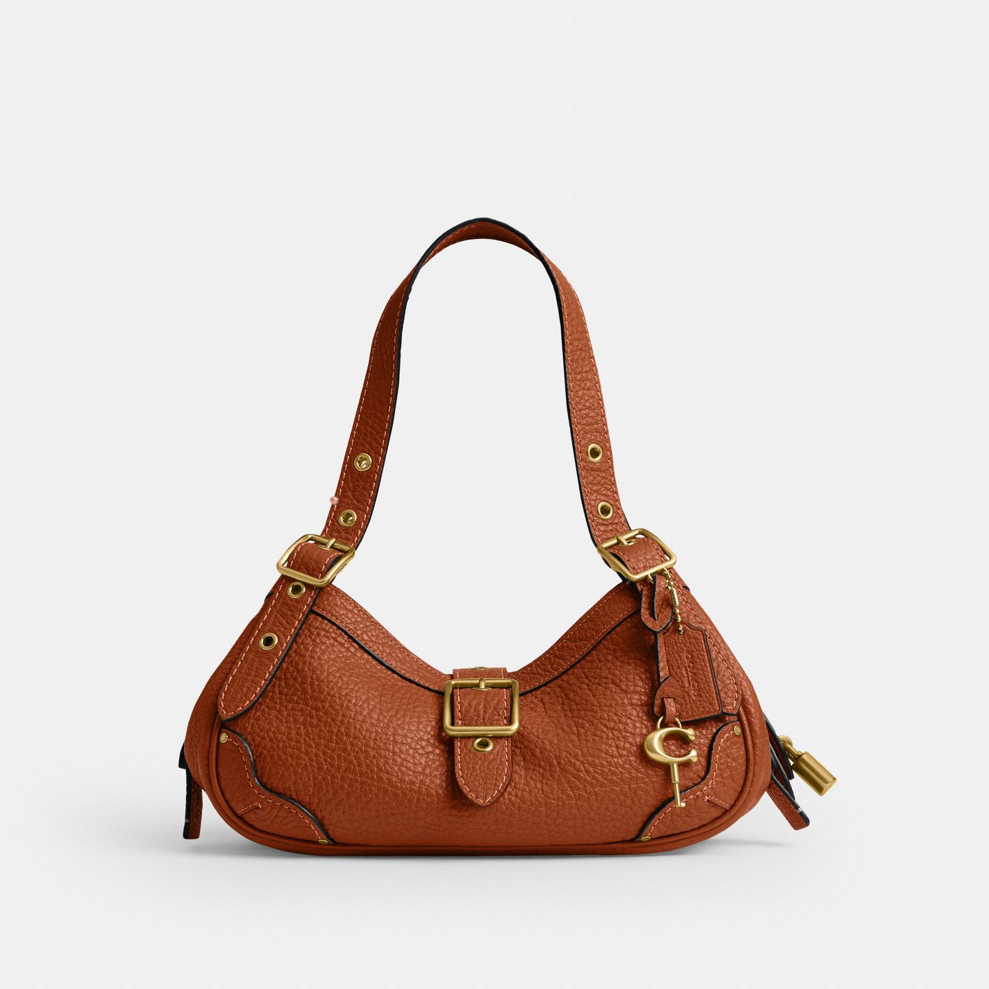 Женская сумка Coach Drifter Shoulder Bag 31, цвет: Латунный / Янтарный коричневый — фото 1