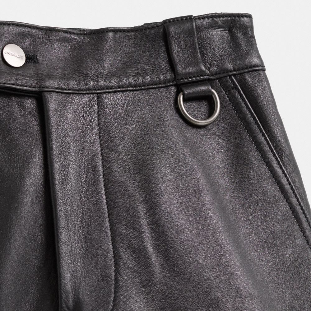 Restored Leather Shorts
