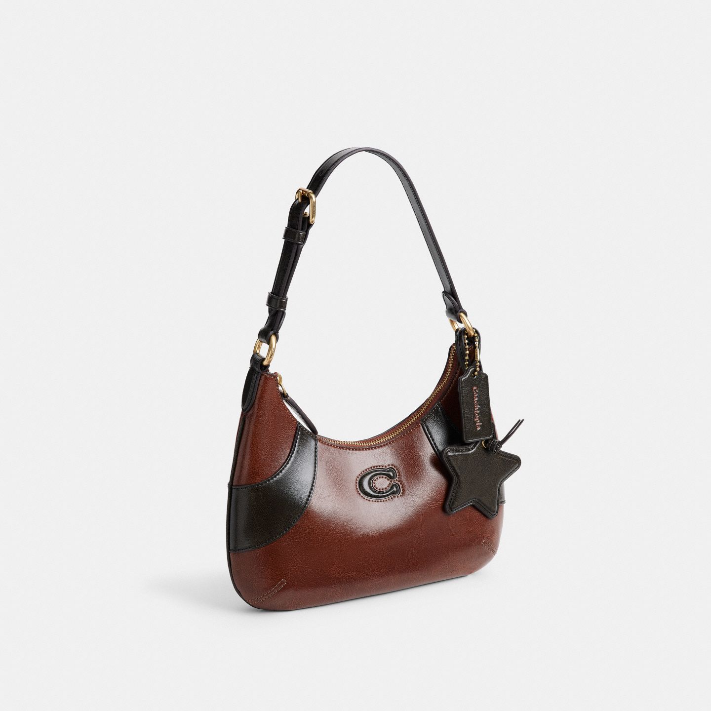 Женская сумка Coach Bowling Flat Hobo Shoulder, цвет: Чёрный — фото 2
