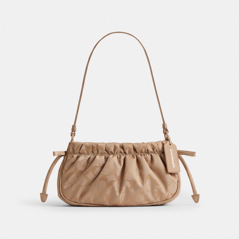 COACH®, コーチトピア ループ ルーシング スモール ショルダー バッグ, バッグ,ｶｰｷ,Front View
