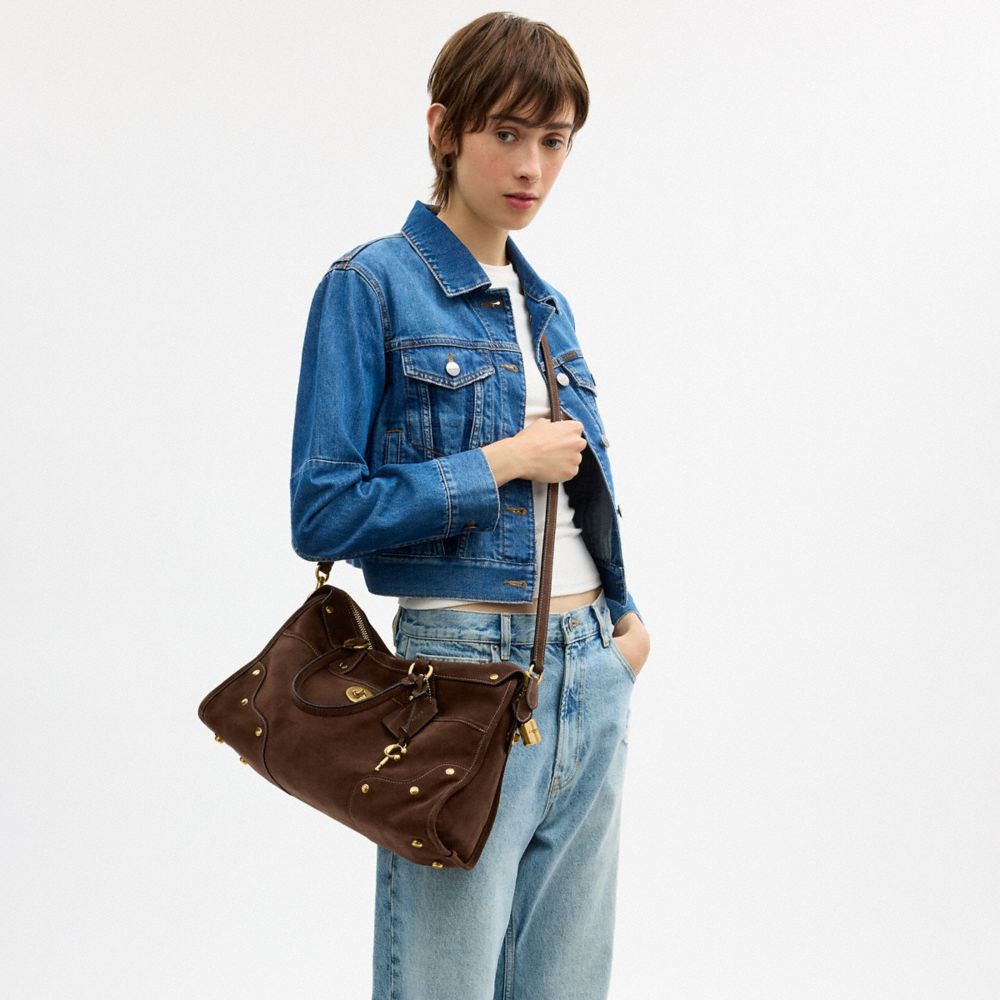 Женские сумки Coach Rhyder Satchel Bag 38 — фото 8