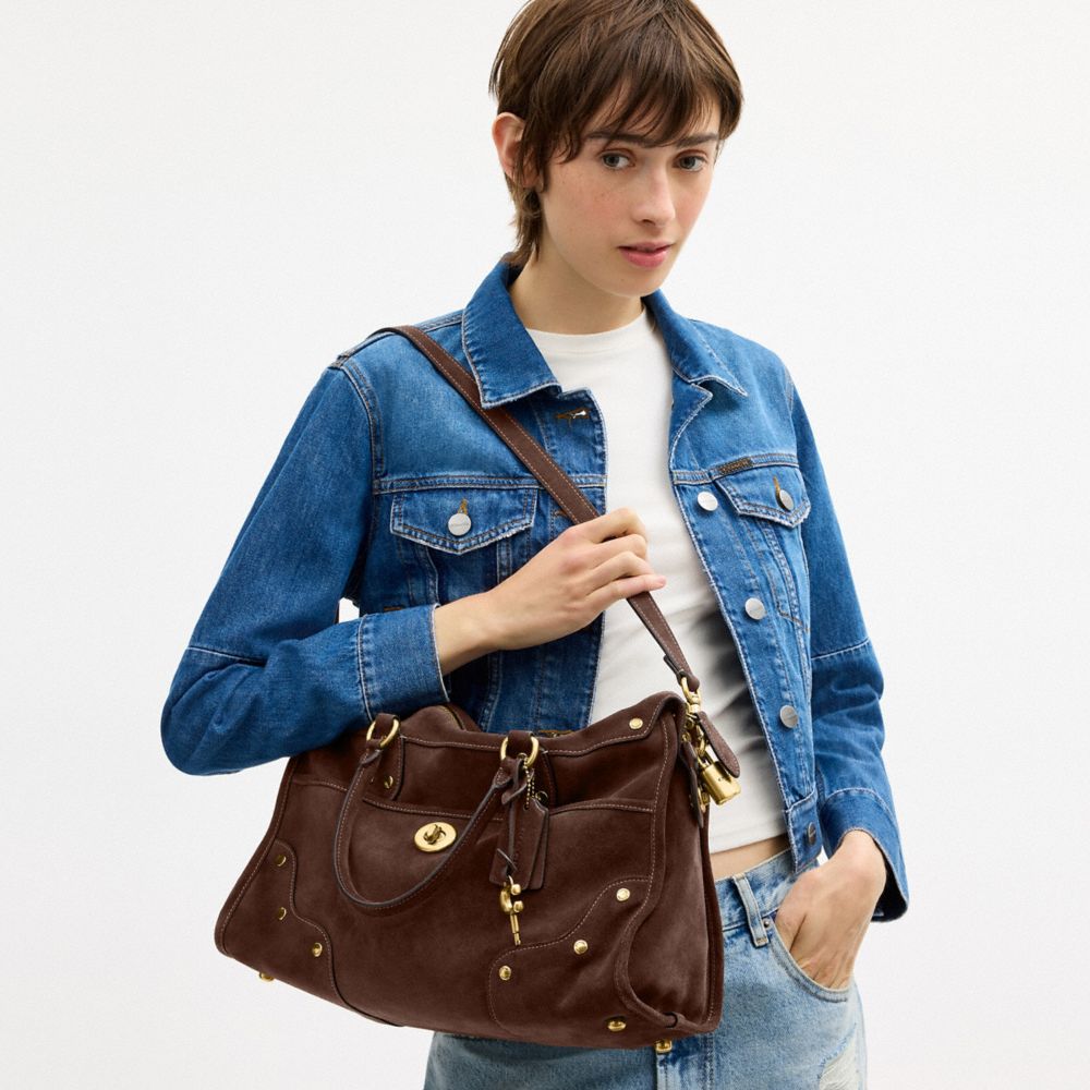 Женские сумки Coach Rhyder Satchel Bag 38 — фото 9