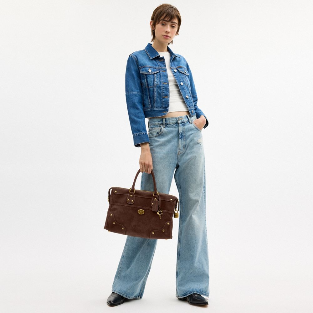 Женские сумки Coach Rhyder Satchel Bag 38 — фото 10