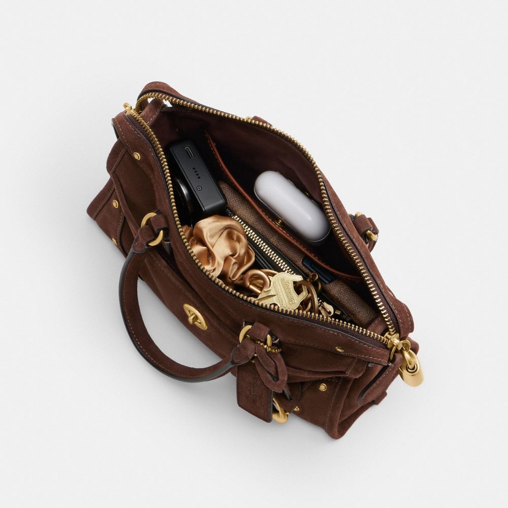 Женские сумки Coach Rhyder Satchel Bag 24 — фото 3
