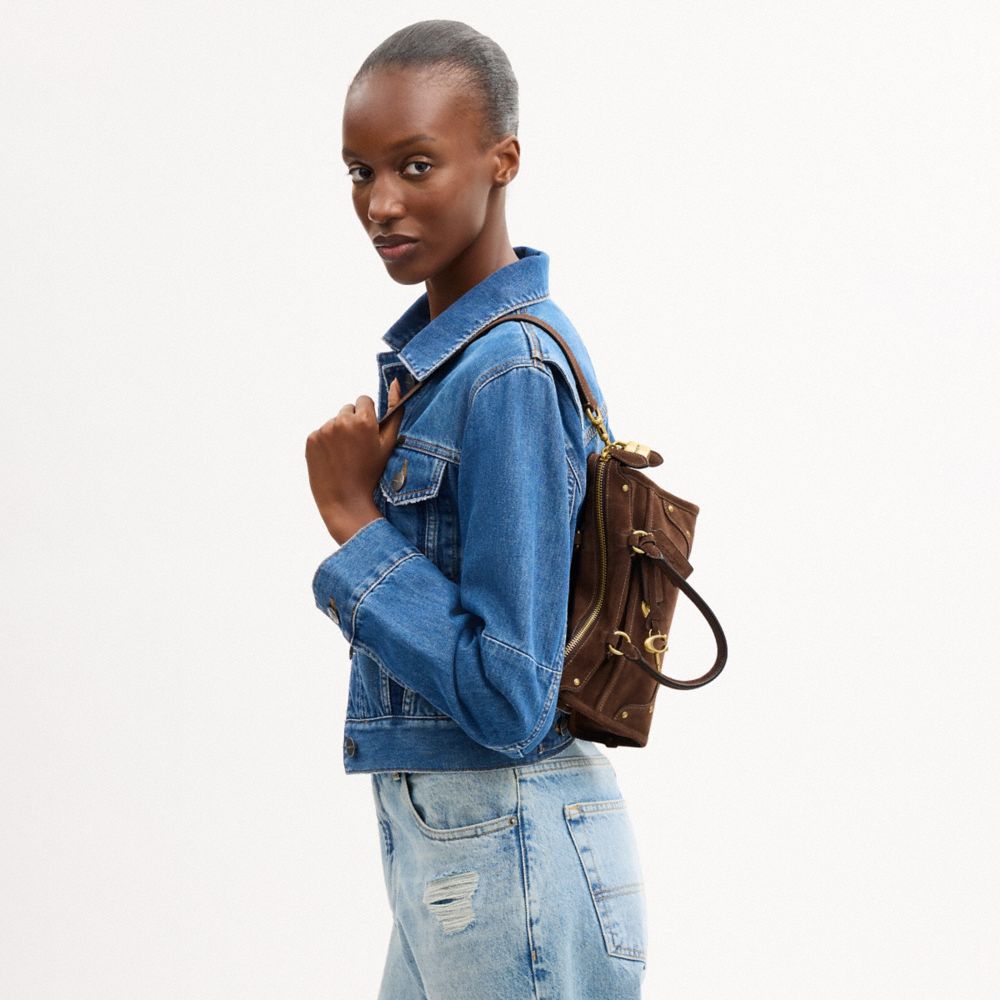 Женские сумки Coach Rhyder Satchel Bag 24 — фото 8