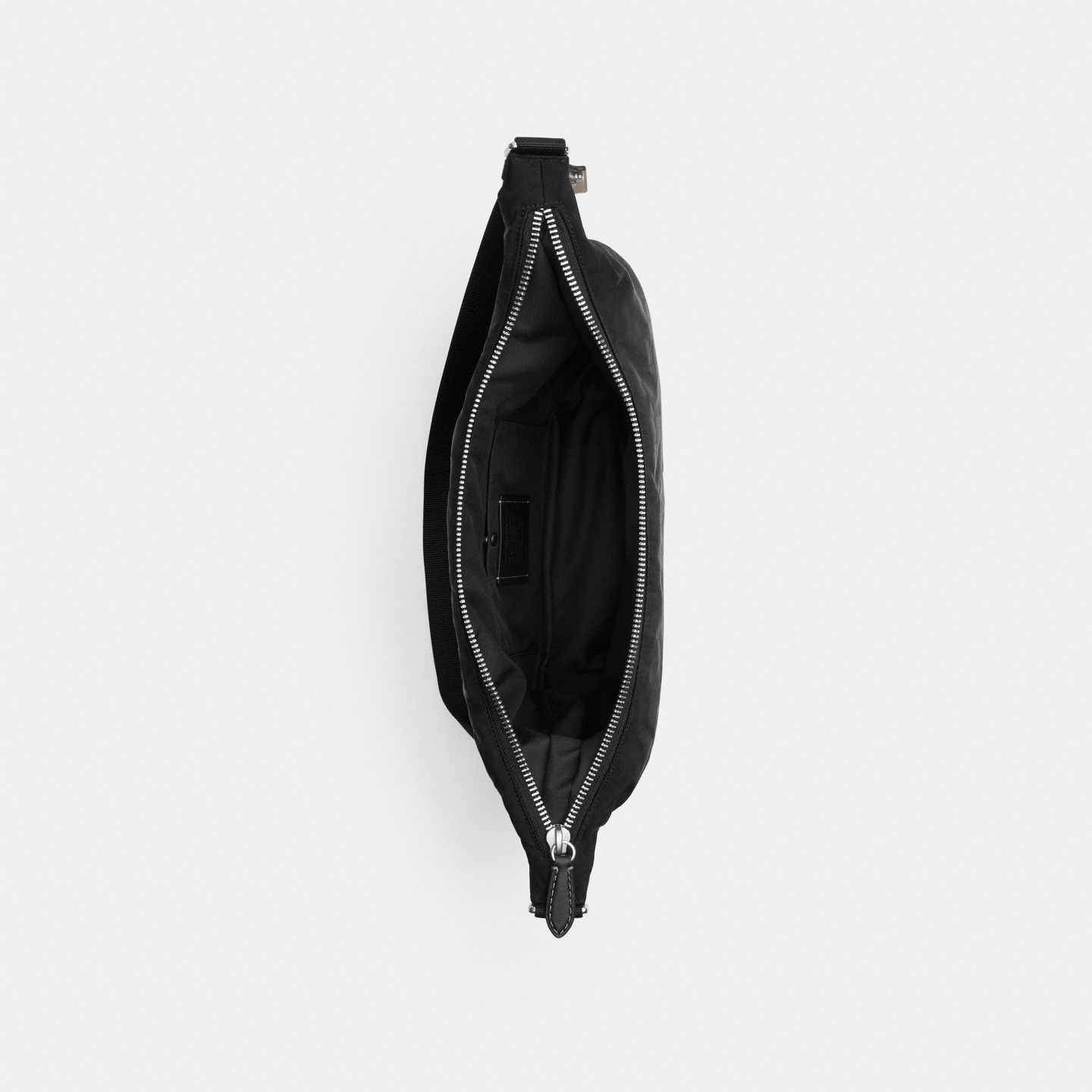Мужская сумка Coach Leon Sling In Signature Nylon Jacquard, цвет: Чёрный — фото 3