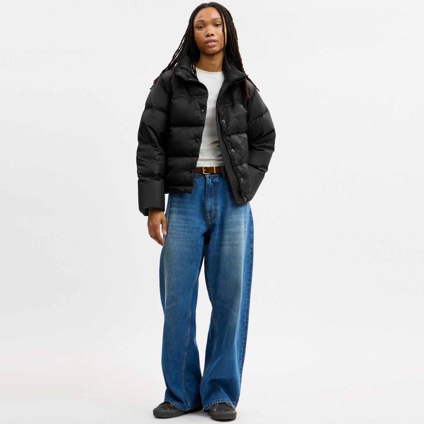 Женская куртка Coach Signature Puffer, цвет: Чёрный — фото 2
