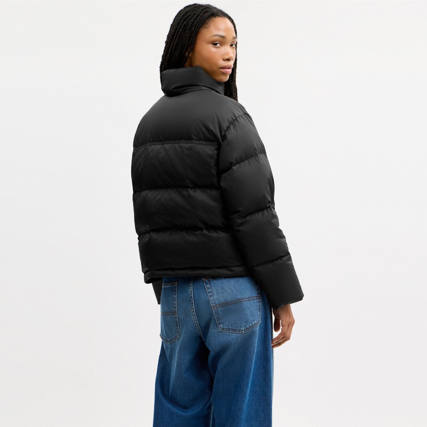 Женская куртка Coach Signature Puffer, цвет: Чёрный — фото 3