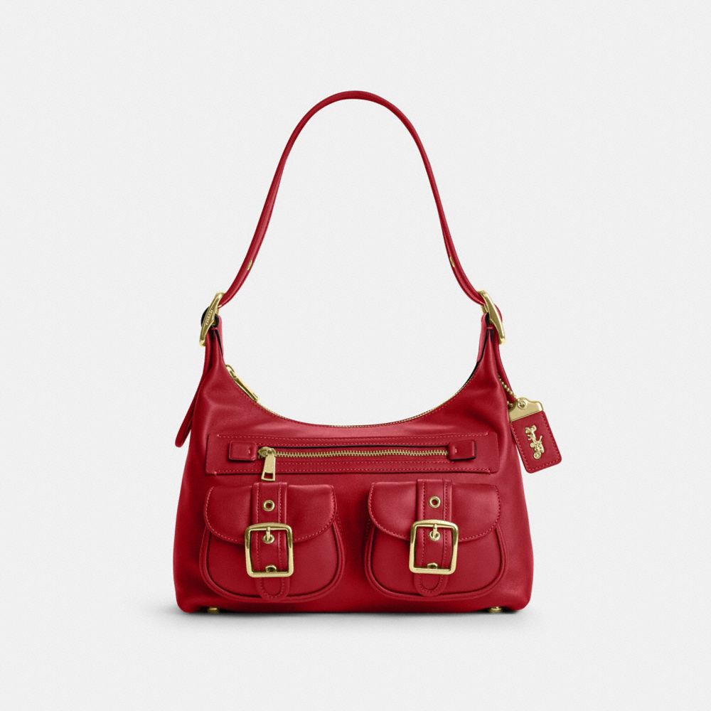 COACH®,Allison Zip Top Shoulder Bag,,Front View