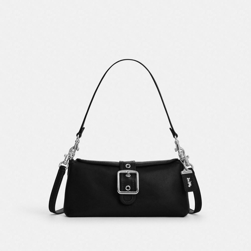 COACH®,Bolso Hombro Abbie,Argent/Noir,Front View