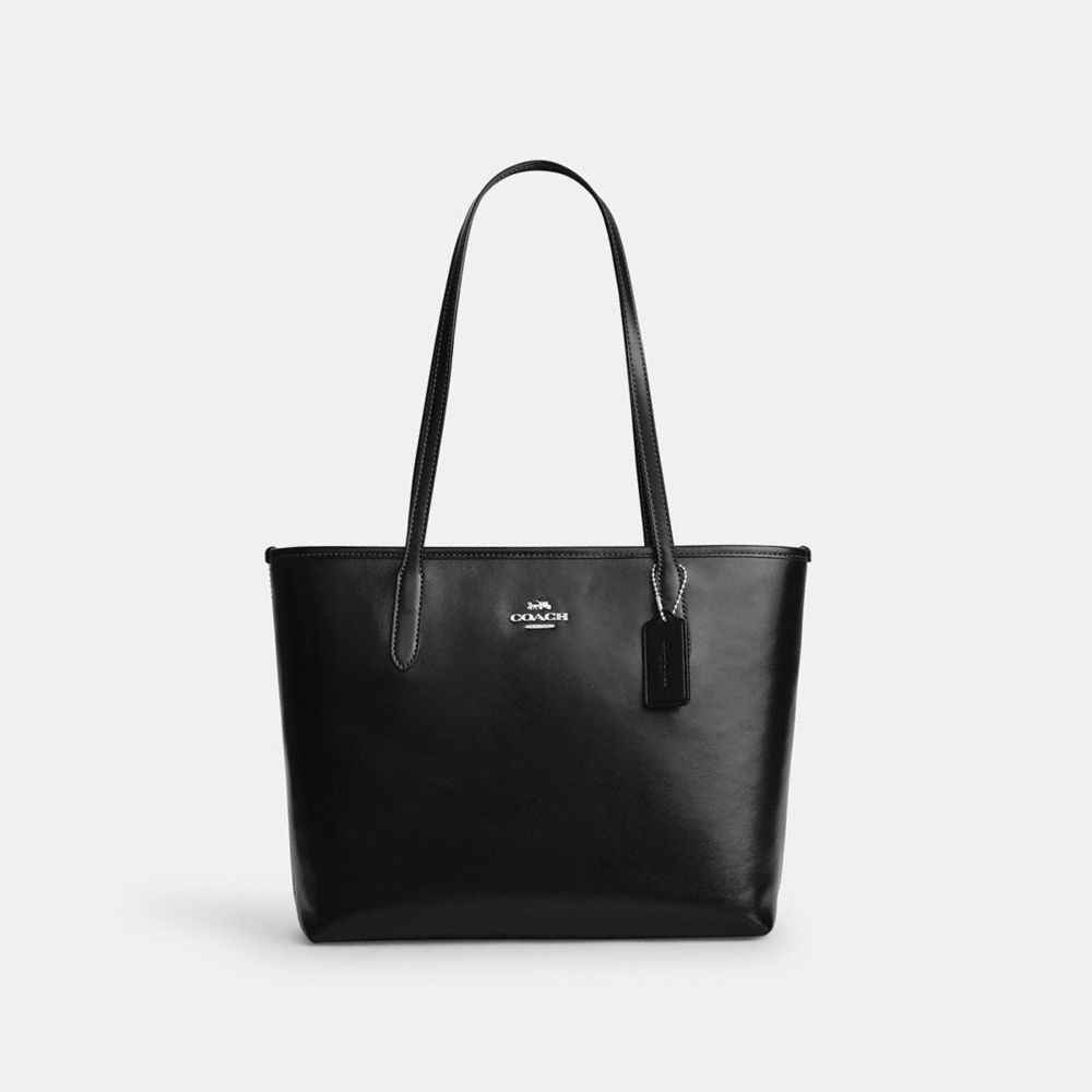 COACH®,Medium City Tote Bag,,Front View