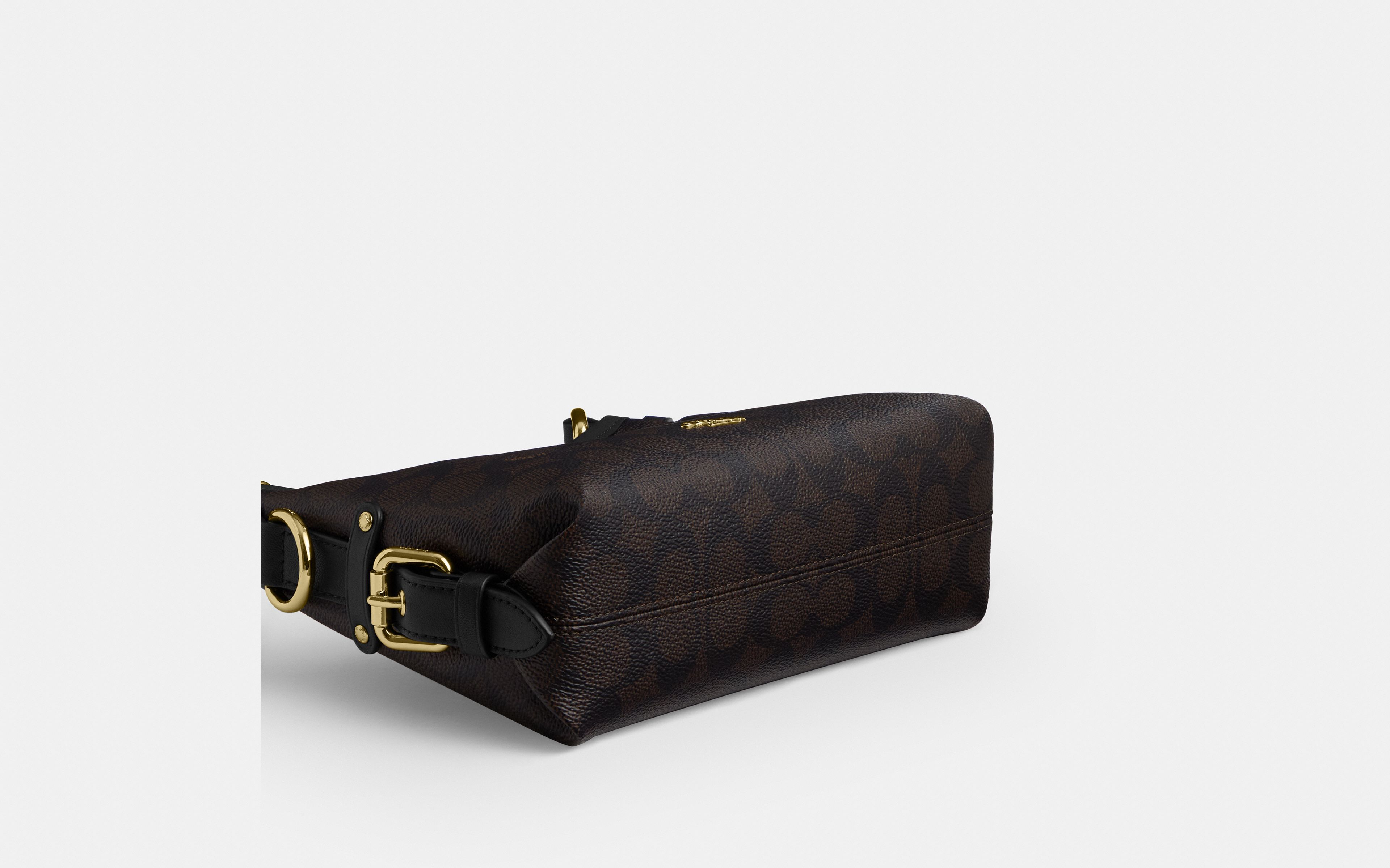 Laurel Shoulder Bag 22 With Buckles In Signature Canvas
