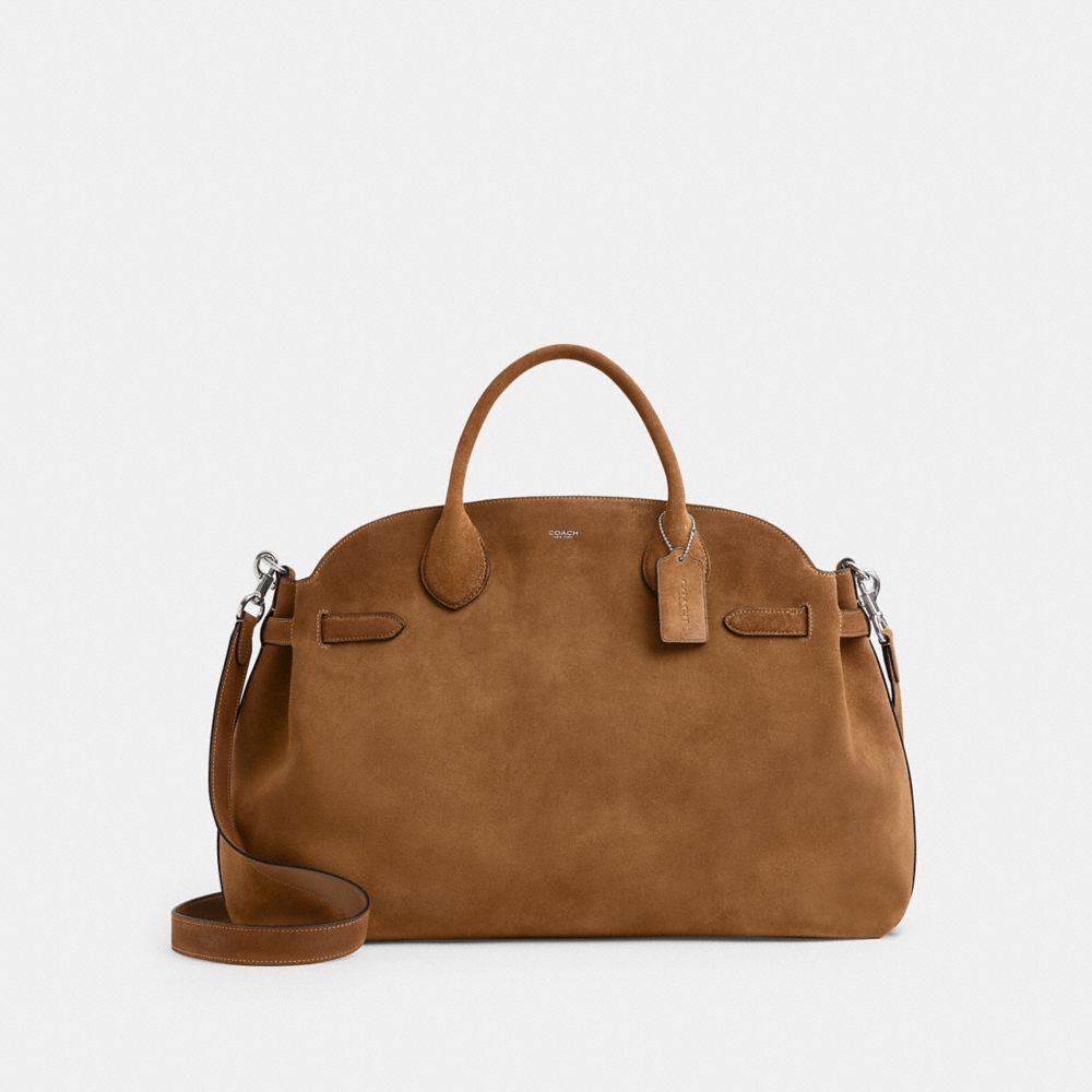 COACH®, ソフト エンパイア キャリーオール バッグ 48, トートバッグ,ﾃｨｰｸ,Front View