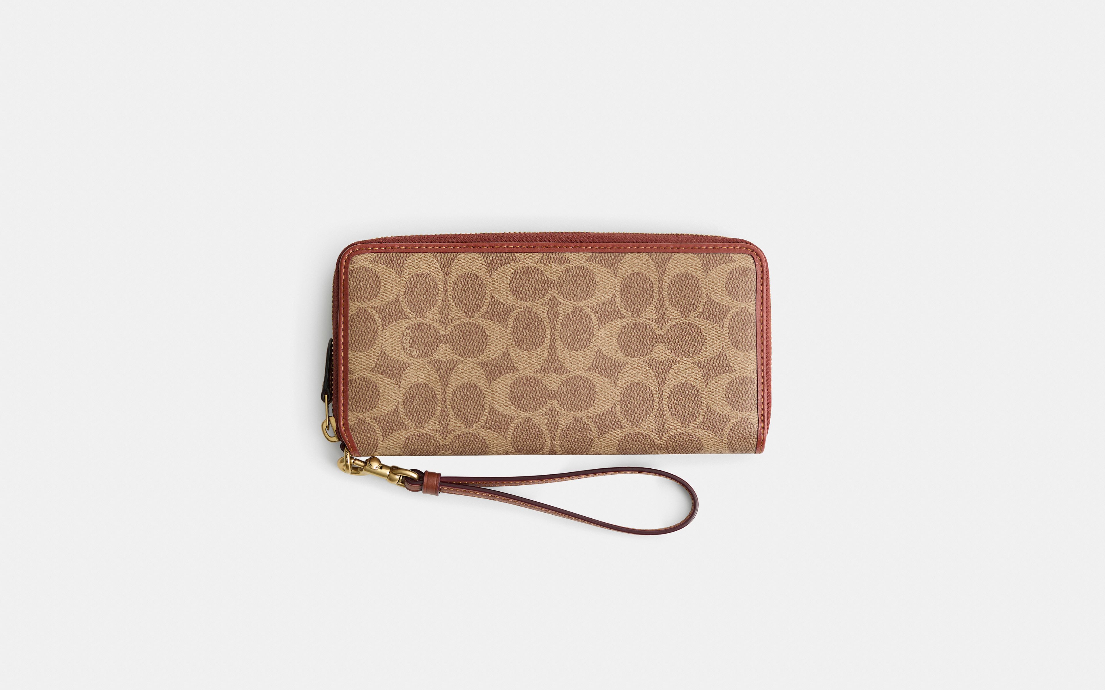 Restored Essential Continental Wallet In Signature Canvas